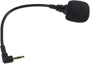 Microphone Dynamic Mic, 3.5mm Portable Microphone, Headset Microphone Attachment, Noise Cancelling, Tiny Mic, 17cm/6.69in For Remote Work, Video Conferencing