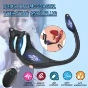 Butt Anal Plug Prostate Massager Cock Ring Vibrator Couple Adult Sex Toy for Men