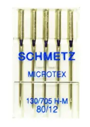 SCHMETZ Microtex Sharp Sewing Machine Needles Size 12, M-80B