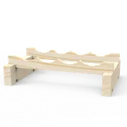 4 Bottle Modular Wine Rack