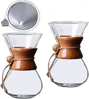 Percolator Coffee Pot Glass Coffee Pot Coffee Set Hand Brewed Coffee Pot Filter Free Drip Type Coffee Funnel Filter Cup