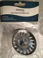 QUALITY ENDURASEAL STAINLESS STEEL SINK STRAINER STOPPER PLUG KITCHEN LAUNDRY