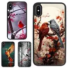 Anti scratch Cover Bird Red snow branch For iPhone XS 11 12 13 14 15 16 Pro Max
