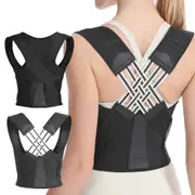 Adjustable Posture Corrector For Women And Men Full Back Support Brace
