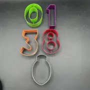 Numbers Cookie Cutter Christmas Snowman Metal Zero One Three Eight You Pick