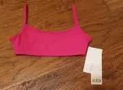 NEW Bloch Microlux Girls Pink Cami Dance Bra Top CZ2070 Size 6X-7
