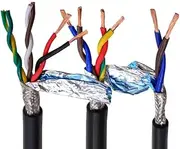 5m RVSP Shielded Twisted Pair 20/18AWG 2/4/6/8 core RS485 Signal Control line Insulated PVC Copper Wire Audio Cable DIY(4 Cores,20 AWG 5Meters)