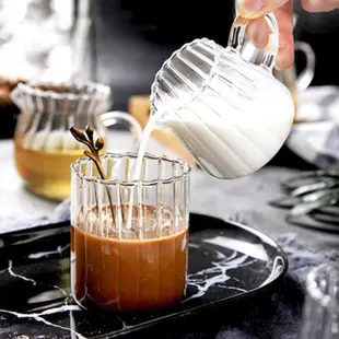 居家水杯 早餐果汁涼水壺 公道杯 功夫茶具配件 玻璃杯 茶杯 牛奶杯 奶盅玻璃 濾茶分茶器 小奶罐 奶盅 平底杯