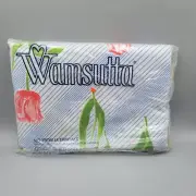 Vintage Wamsutta Mills Non Iron Floral Double Fitted sheet Tulips Flower
