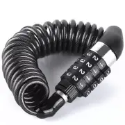 Bicycle Lock Steel Cable Chain Security 4 Digit Lock Anti-Theft Combination