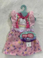 My Life As Pink Flower Dress Outfit for 18" Doll NEW Floral Fashion Dress Up