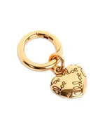 Chloe Alphabet Logo Heart Bag Charm