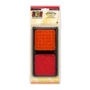 LED Autolamps Stop Tail Indicator Double Light 12V 36 LED Lamp Single Blister