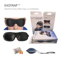 在飛比找momo購物網優惠-【EASYNAP】3D立體無痕睡眠眼罩附3M耳塞一組(眼罩 