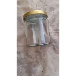 【紫晶小棧】玻璃瓶 玻璃罐 300g 空罐 300ML (附蓋子) 圓形 儲物罐 儲物瓶 DIY