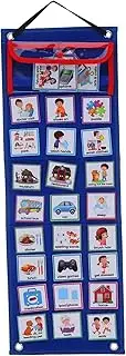 SHINEOFI Multifunctional Boys and Girls Schedule Chart Wall Hanging Chart Boy Girl Daily Schedule