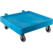 Carlisle C223614 E-Z Glide Blue Warewashing Rack Dolly