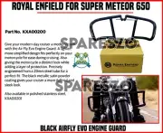 Royal Enfield "BLACK AIRFLY EVO ENGINE GUARD" For Super Meteor 650