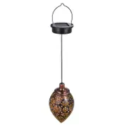 DC1.2V 0.065W Solar Powered Energy LED Light Lantern Hanging Outdoor Lamp for Patio Courtyard Balcony Porch Yard