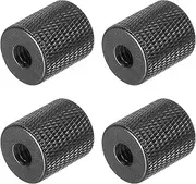 uxcell Mic Stand Adapter 1/4 to M8 Female Camera Screw Thread Adapter for Microphone Tripod Stand Black 4 Pack