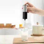Electric Mini Milk Frother Egg Beater for Kitchen Coffee Battery not included