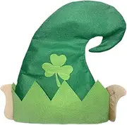 kowaku ST Patrick's Day Hat Decor Adults Leprechaun Elf Hat for Club Festival Halloween