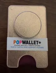 PopSockets PopWallet Premium Saffiano Rose Gold Plus PopSocket Pop Wallet