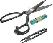 Anneome Tailor Scissors 9 Inches Professional Metal Fabric Cutting Scissors for Sewing Embroidery Tailoring Office Random Color