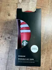 Starbucks San Diego State University Reusable 6 Pack Hot Cups w/ Lids