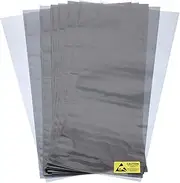 uxcell 20Pcs Anti Static Bags ESD Shielding Bag Flat Open Top Anti Static Bag for Electronic Devices 8x17.7 Inch(200x450mm)