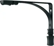 Pack of 2 Rubbermaid Black Aris Decorative Shelf Bracket 6" x 8" 70 lbs per set