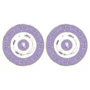 2PK Lavender Dreams Decorative Ceramic Trivet 20cm Round
