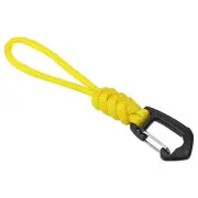 Badge Lanyard 4.7 Inch, Necklace Keychain Cord Metal Clasp Hook, Yellow