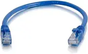 C2G 2M Blue Cat5e Ethernet RJ45 High Speed Network Cable, LAN Lead Cat5e Unshielded PVC UTP Patch Cable