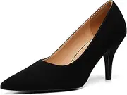 [Trary] Heels for Women,Mesh Pumps Women Pumps Shoes, Close Toed Heels Sexy, Kitten Heels for Women