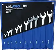 British Whitworth BSW Combination Wrench Spanner 10pc 1/8-11/16W