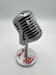 Howie Rose Autographed 6" Silver Mini Broadcaster Microphone with Inscr (JSA)