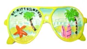 St Kitts Nevis Souvenir Magnet Sunglasses Starfish Palm Trees Surfboards New