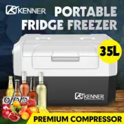 KENNER 35L Portable Car Fridge Freezer Cooler 12V/24V/240V Bar Caravan Boat Camp