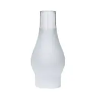 BP Lamp 3 x 8 1/2" 3/4 Frosted Glass Lamp Chimney, #57933