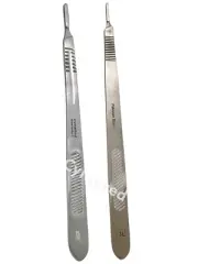 Set of 2 - Dermaplanning Scalpel Handle #3L + #4L for 10 and 20 Series Blades