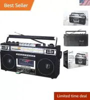 SC-3201BT 4 Band Radio & Cassette Player Boombox, Bluetooth Speaker, AM/FM/SW...