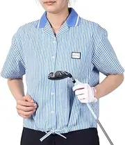 [PING] Pin Apparel 622-5111300 Women's Short Sleeve Open Collar Shirt (All Directional Stretch, Absorbent, Quick Drying), Golf