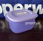 Tupperware CrystalWave Microwave PLUS Mini Rectangular Container 800ml Lavender