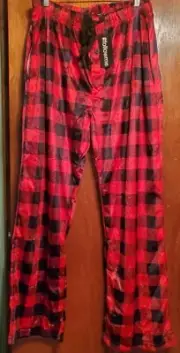 Follow Me Men's Pajama Pants Red & Black Checkered 2XL