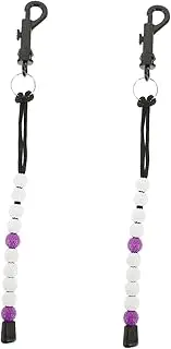 KITANDOVE 2pcs Golf Scorer Golf Counter Clicker Score Counter Key Purple Blue Your Beads Used Keeper Golfing Accessories Tracker Bead Stroke Golfing Tool Purple Plastic