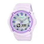 【CASIO 卡西歐】BABY-G 雙顯女錶 膠質錶帶 白藕色 防水100米 BGA-280(BGA-280SW-6A)