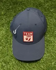 RARE NEW Taylormade Team Staff Tour Issue Navy Blue Adjustable Golf Hat Red Logo
