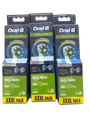 3 Oral B Cross Action Refill Replacement Heads XXXL Pack Of 10 Toothbrush Heads