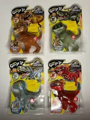 HEROES OF GOO JIT ZU / JURASSIC WORLD DINOSAURS 4pk [NEW, SEALED PKGS] - squishy